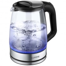 Чайник LUMME LU-157 стекло (черный жемчуг)