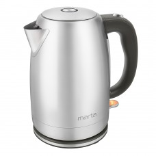 MARTA MT-4558 серый жемчуг чайник металлический