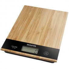 Весы кухонные сенсор MARTA MT-1639 (бамбук)