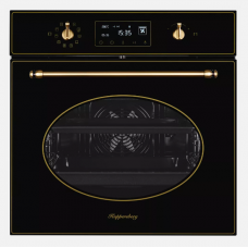 Духовой шкаф электрический KUPPERSBERG SD 693 B черный/бронза (ретро, стекло, эл.диспл, телескоп)